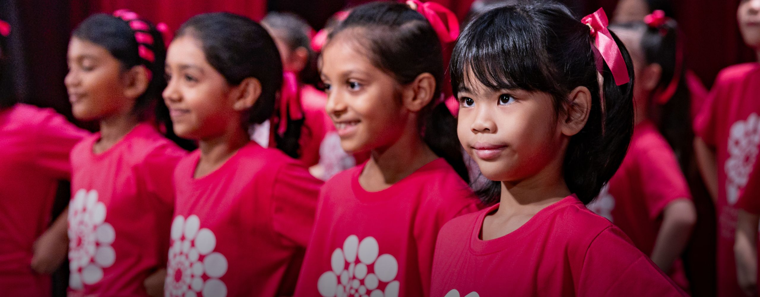 junior choir girl smiling