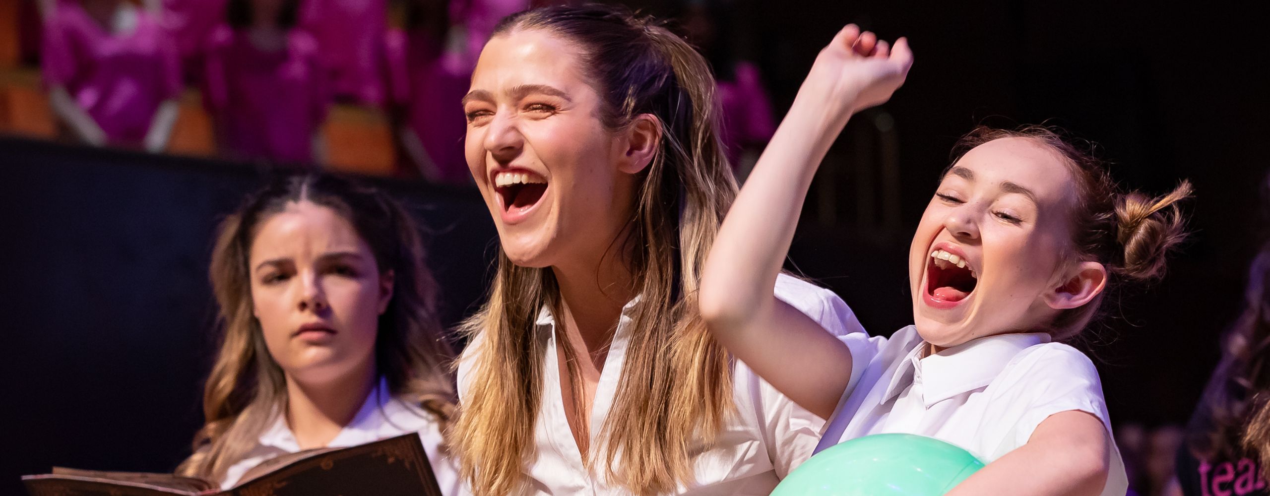 Holiday Camp participant singing