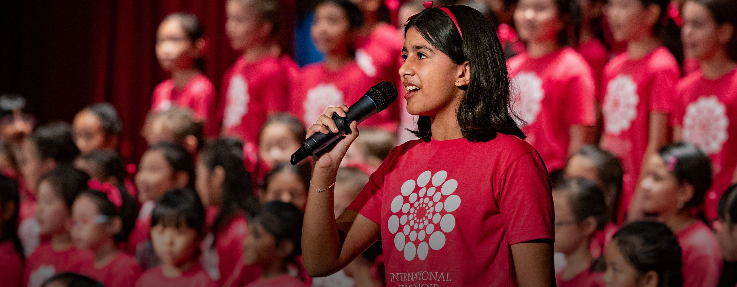junior choir girl smiling